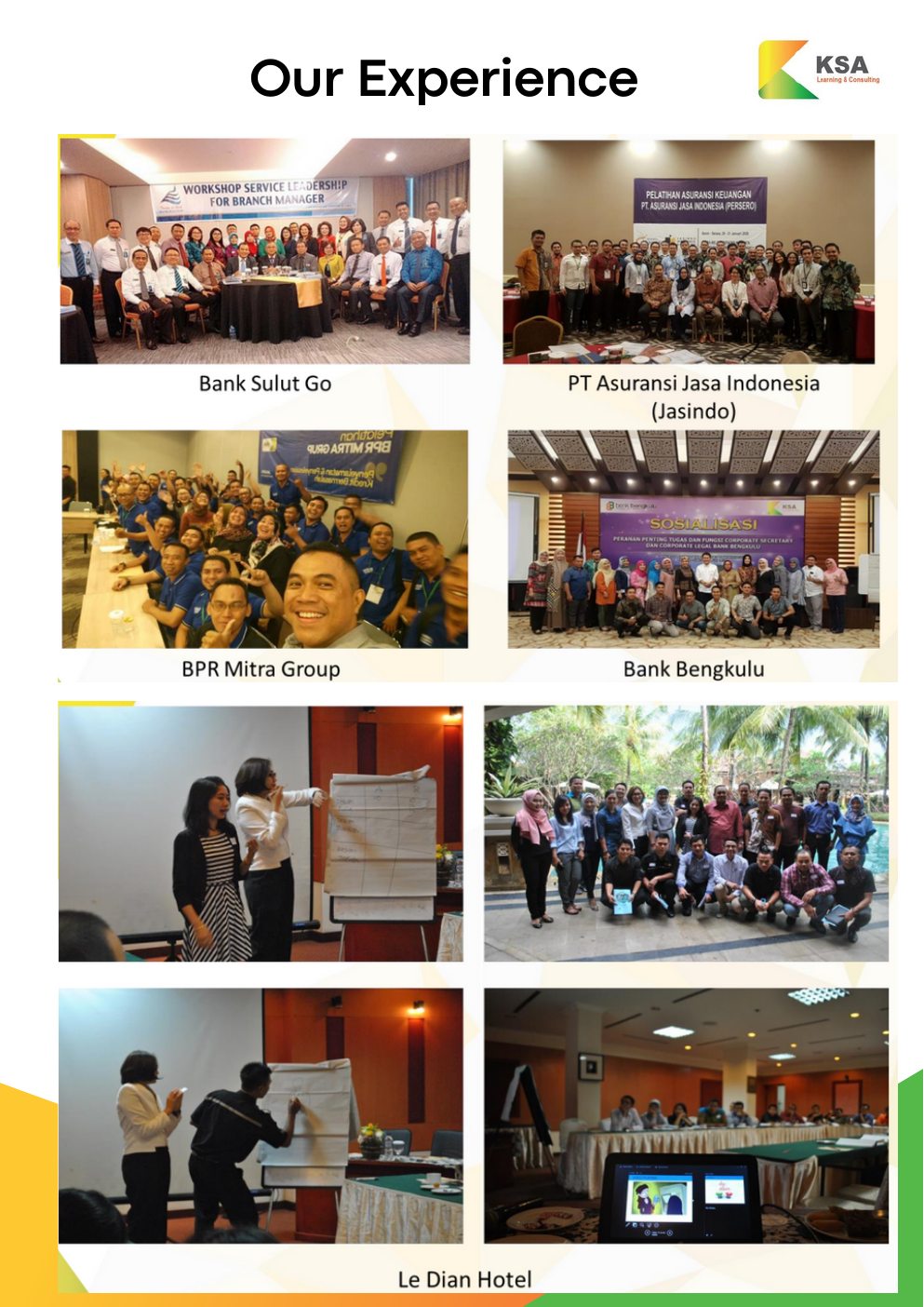 KSA training experience with Bank SulutGo